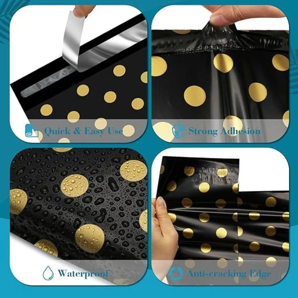 10 pcs Poly Mailers with Handle 10 X 13 Inch Premium Shipping Bags